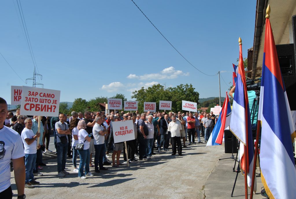 zvornik mirni protest protiv nepravednih presuda suda bih