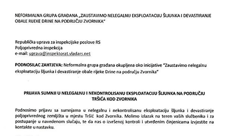 2022 I 24 Prijava Grupe za devastaciju u Trsicu kod Zvornika 130 segment