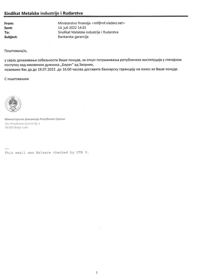 Odgovor na zahtjev page 003