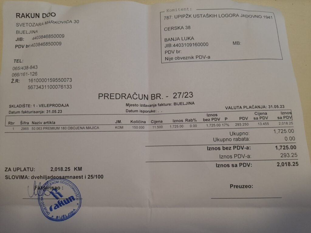 Profaktura majice 1