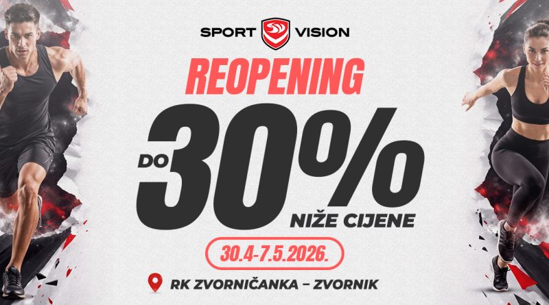 MODERAN AMBIJENT I JOŠ BOLJA PONUDA U SPORT VISION PRODAVNICI U ZVORNIKU