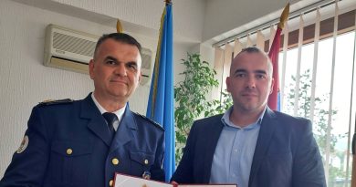 Признање за посебне резултате у раду Одјељењу за организовани криминалитет и дроге СКП ПУ Зворник